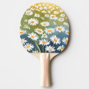 Tusenskönor på fält Blomsterängsmålning Pingisracket