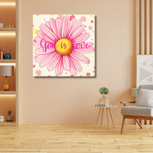 Tusenskönor Rosa Tryck Bibelcitat