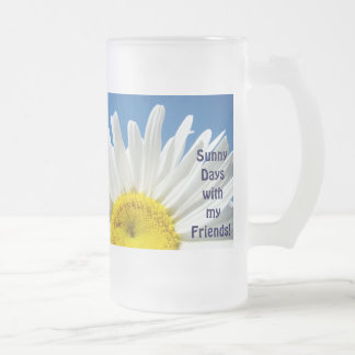 Tusenskönor Soliga dagar med mina vänner! Glas Mug Frostat Ölglas