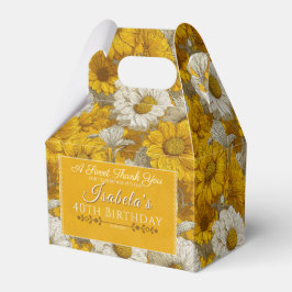 Tusensköns blomsterjubileum för kollega presentaskar