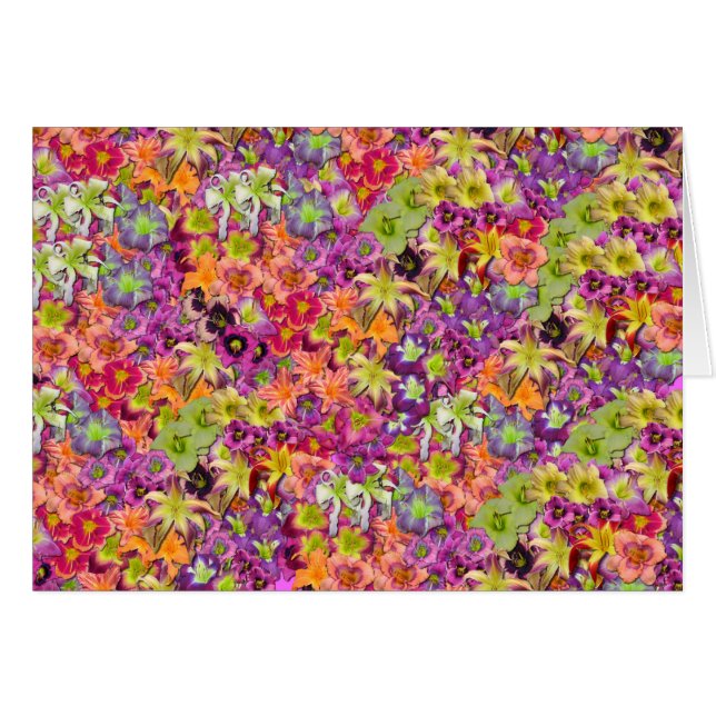 Tusentals Daylilies! Hälsningskort (Framsidan Horizontal)