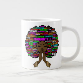 Tusentals kristna melanin mor jumbo mugg