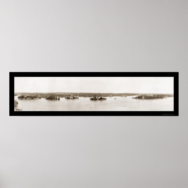 Tusentals öarna NY Photo 1912 Poster (Framsidan)