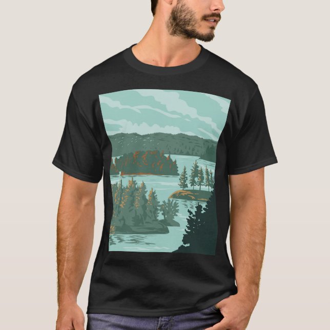 Tusentals öars nationalpark t shirt (Framsida)