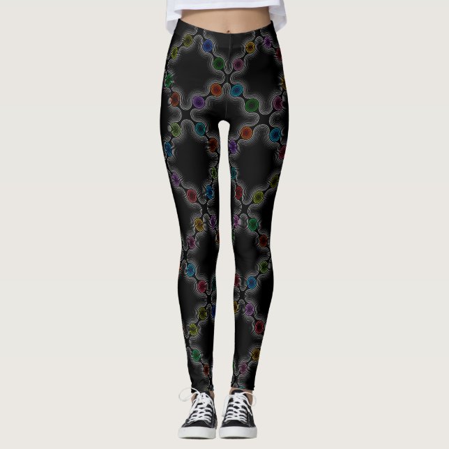 Tusentals - Vibratas baljväxter Leggings (Framsida)