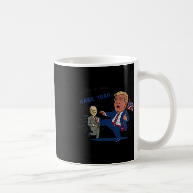 Tush Sak presidentkandidat Parody Trump Kaffemugg (Höger)