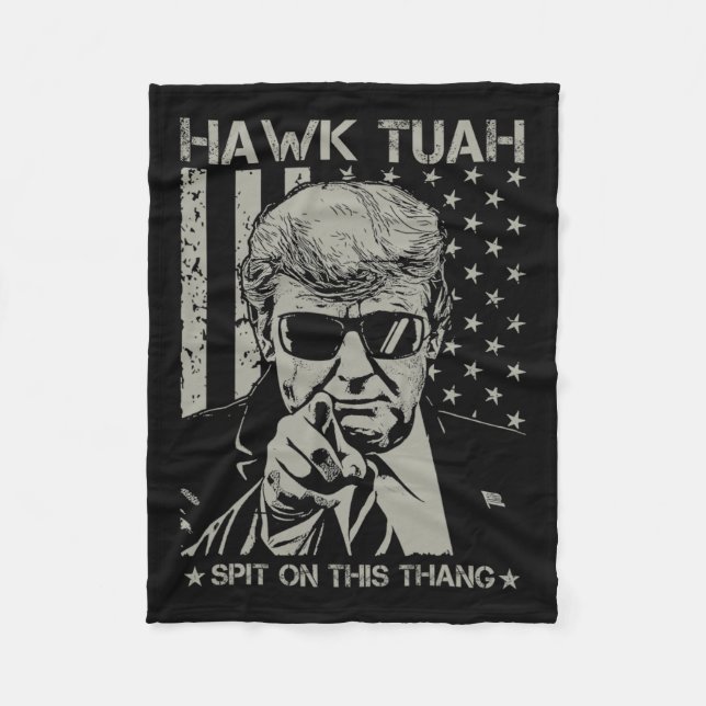 Tush Spit on that Thang Funny Donald Trump 2024 Fleecefilt (Framsidan)