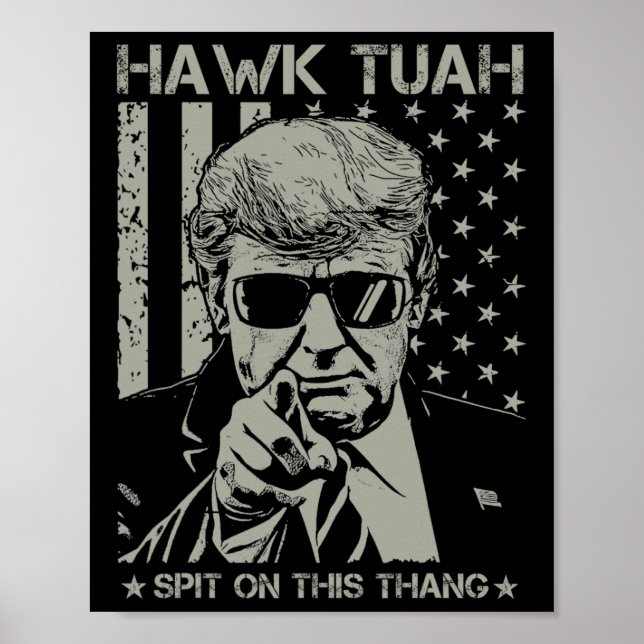 Tush Spit on that Thang Funny Donald Trump 2024 Poster (Framsidan)