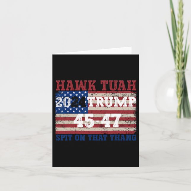 Tush Spit on the Thang Val Parody Trump 2024 Kort (Framsida)