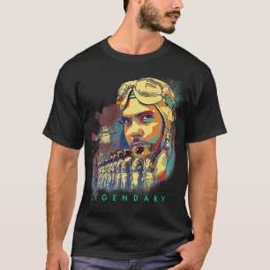 Tuskegee Airman hyllade framtida piloters svarta h T Shirt