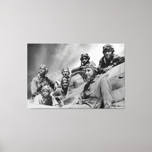 Tuskegee Airmen 1942 Canvastryck