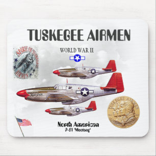 TUSKEGEE AIRMEN -301st Fighter Sq.- WW II Mouse Pa Musmatta