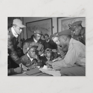 Tuskegee Airmen 332nd Fighter Group Pilots Vykort
