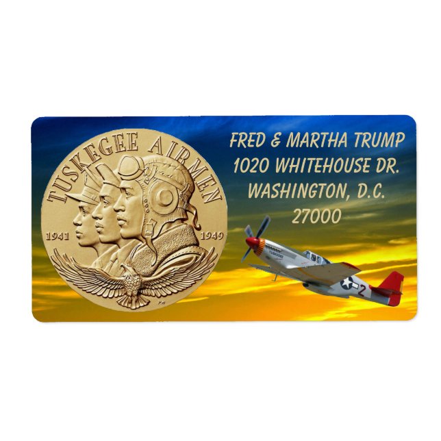 TUSKEGEE AIRMEN COIN FRAKTSEDEL (Framsidan)