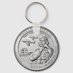 Tuskegee Airmen COIN Nyckelring