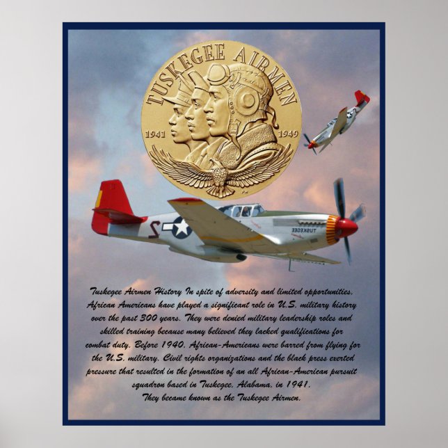 Tuskegee Airmen Coin Poster (Framsidan)