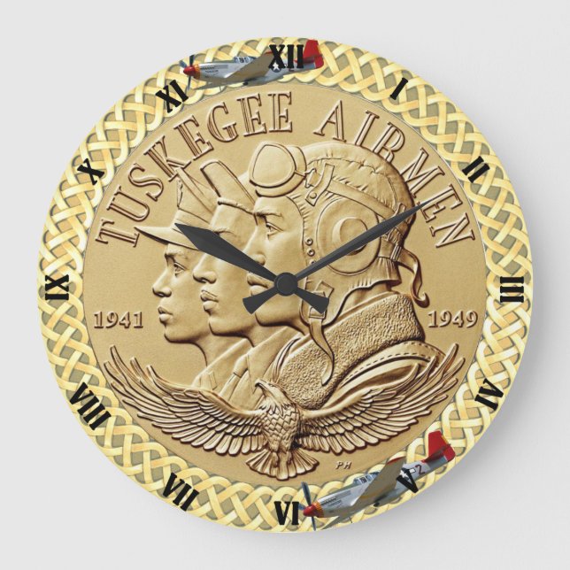 TUSKEGEE AIRMEN COIN STOR KLOCKA (Framsida)