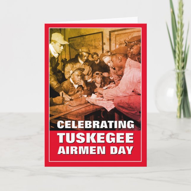 Tuskegee Airmen-dagen firas Kort (Framsida)