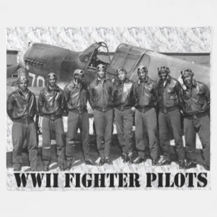 TUSKEGEE-AIRMEN (de RÖDA SVANARNA) Fleecefilt