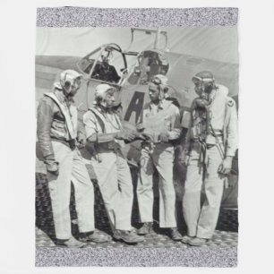 TUSKEGEE-AIRMEN (de RÖDA SVANARNA) Fleecefilt