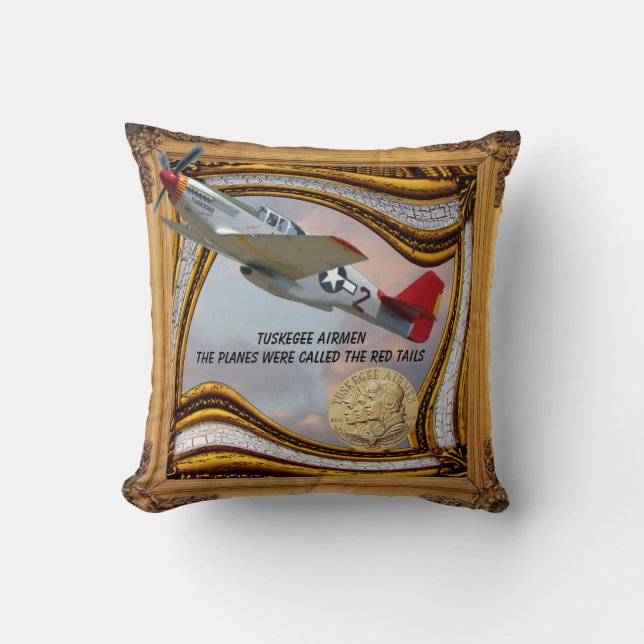 Tuskegee Airmen Dekorativ kudde (Framsida)
