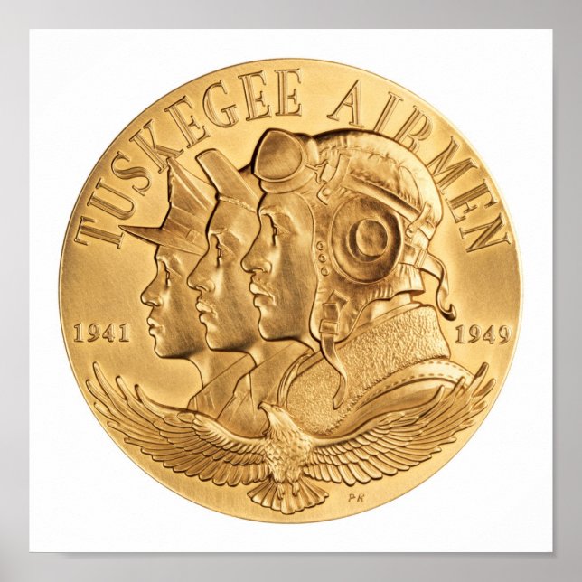 Tuskegee Airmen Guld Medal Poster (Framsidan)