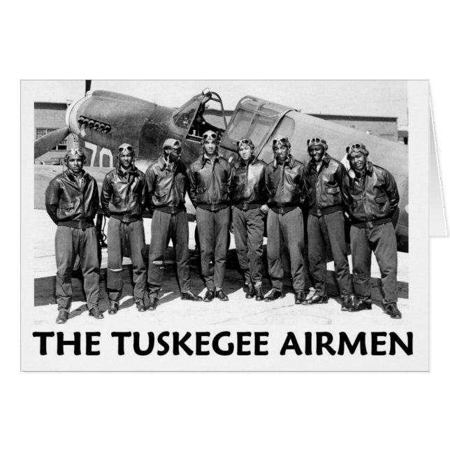 Tuskegee Airmen Hälsningskort (Framsidan Horizontal)
