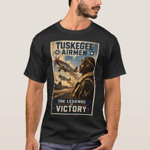 Tuskegee Airmen "Legends of Victory"-hyllning T Shirt