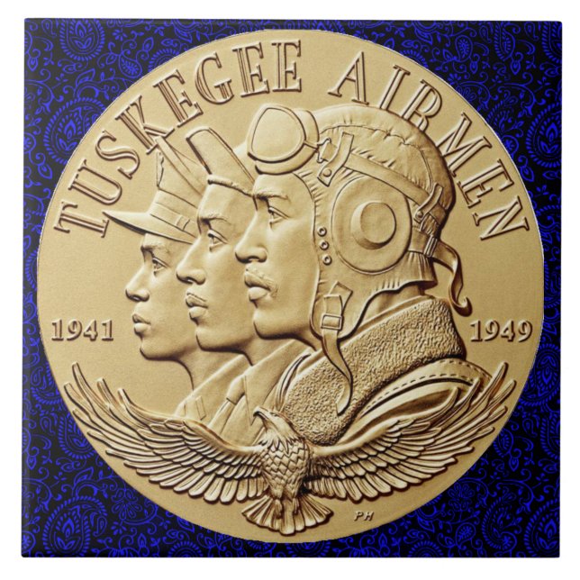TUSKEGEE-AIRMEN MYNTAR KAKELPLATTA (Framsidan)
