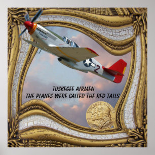 Tuskegee Airmen-RED SVAN Poster