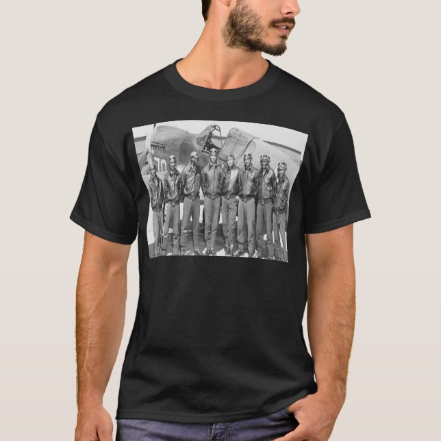 Tuskegee Airmen, röd svangrupp Tee (Framsida)