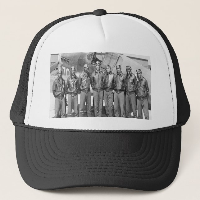 Tuskegee Airmen, röd svangrupp Truckerkeps (Framsida)