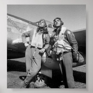 Tuskegee Airmen -- Världskrig två Poster