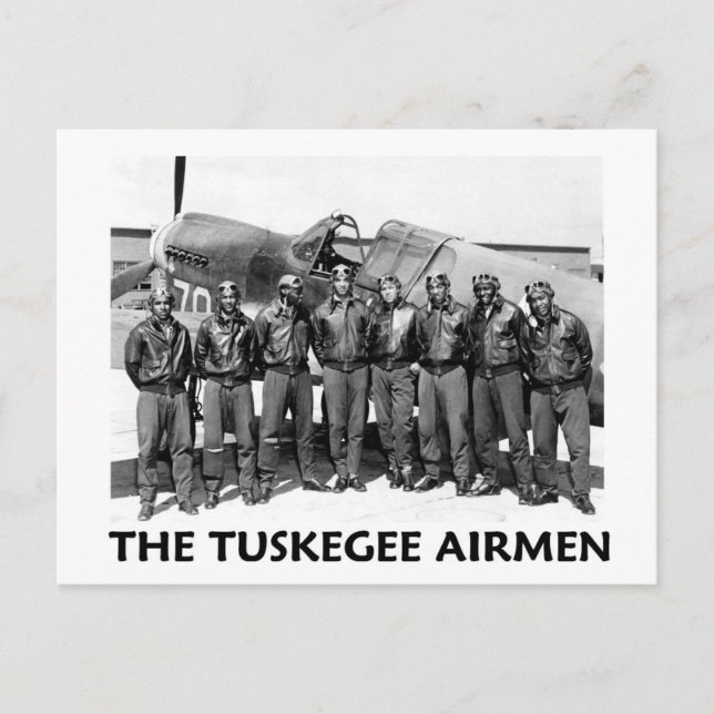 Tuskegee Airmen Vykort (Framsida)