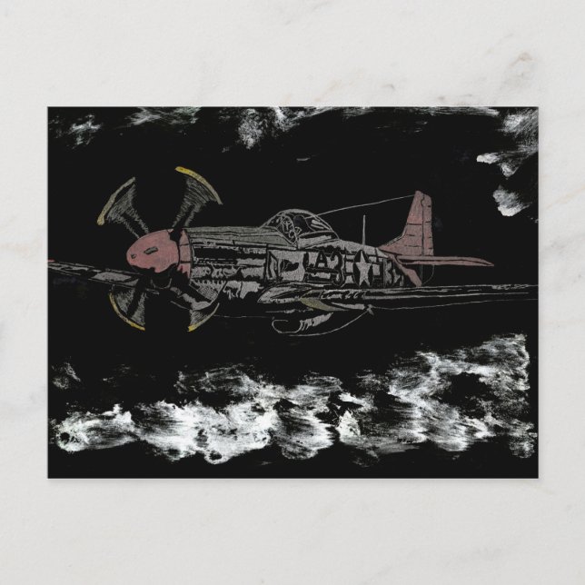 Tuskegee Nattflygning Vykort (Framsida)