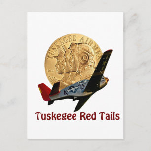 Tuskegee Red svan Vykort