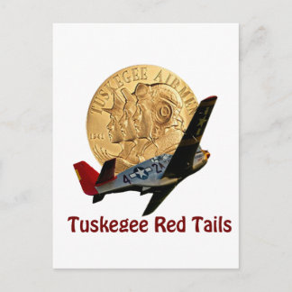 Tuskegee Red svan Vykort