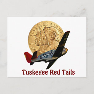 Tuskegee Red svan Vykort