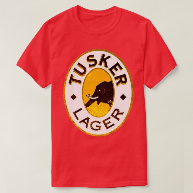 Tusker lager Long T Shirt (Design framsida)