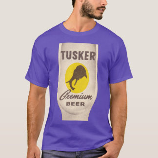 Tusker Premium Beer Retro Defunct Breweriana T Shirt