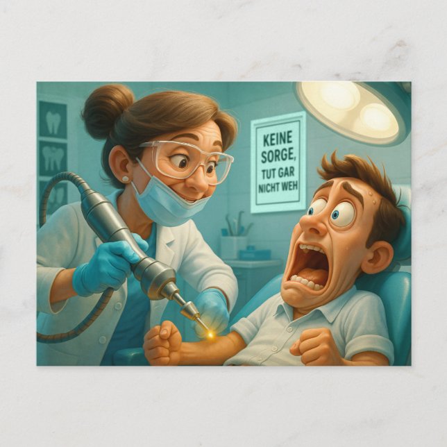 Tut gar nicht weh... vykort (Framsida)