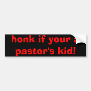 tut om du är en pastors unge! bildekal