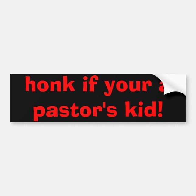 tut om du är en pastors unge! bildekal (Framsidan)