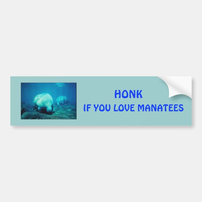 Tuta för manatbukstötsticker bildekal (Framsidan)