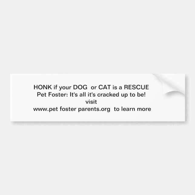 TUTA, om din hund eller katt är en rädding! Bildekal (Framsidan)