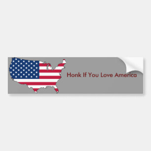 Tuta om du älskar amerika bildekal