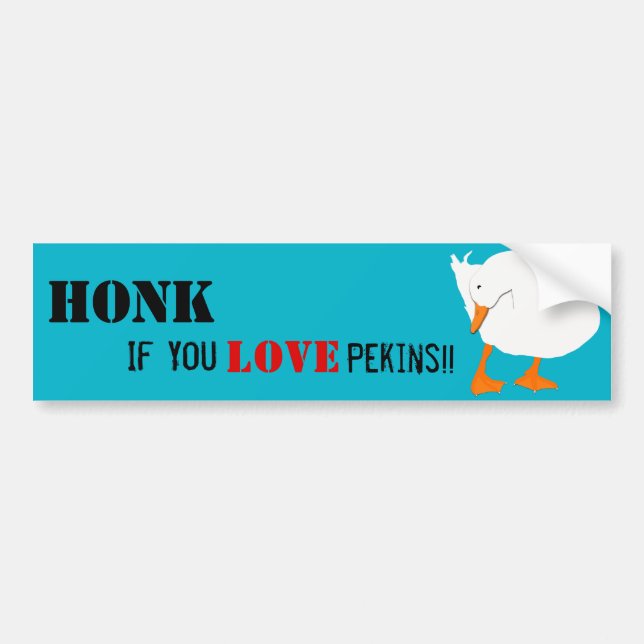 Tuta, om du älskar den Pekins bildekalet Bildekal (Framsidan)