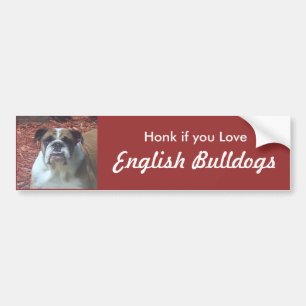Tuta, om du älskar engelska bulldoggar bildekal