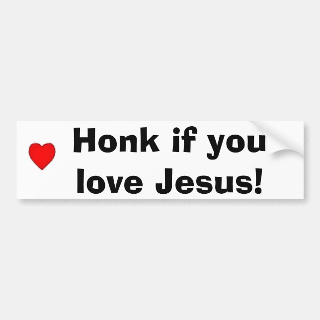 Tuta, om du älskar Jesus! Bildekal (Framsidan)