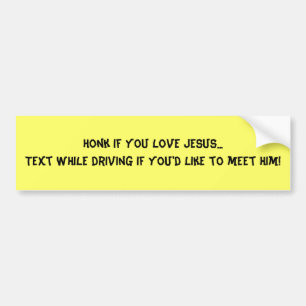 Tuta, om du älskar Jesus… textstunder som kör om… Bildekal